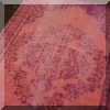 DR04. Small Persian style rug in shades of pink. 